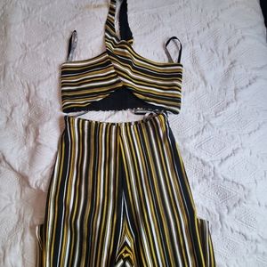 Miss Circle Yellow Stripes set